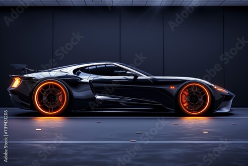 car, golden car, neon car, white car, black car, sports car wallpaper concept, new car launch, car, dark, sport, ai generated