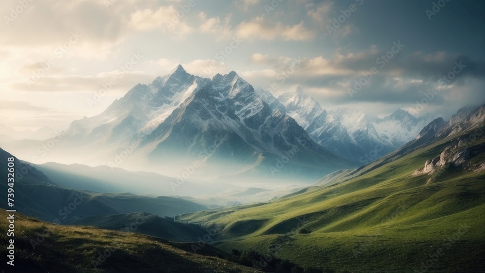 Beautiful Mountain Landscapes Background