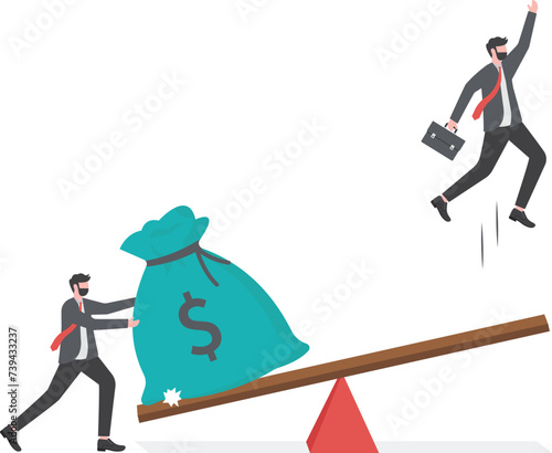 Business loan or venture capital funding to start new company or money help to survive crisis, stimulus budget concept,

