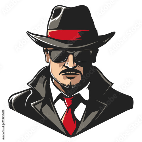 Mafia esport vector logotype, logo mafia, icon mafia, sticker mafia symbol mafia, emblem, mobster, gangster