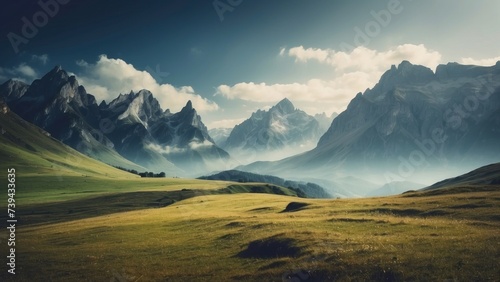 Beautiful Mountain Landscapes Background