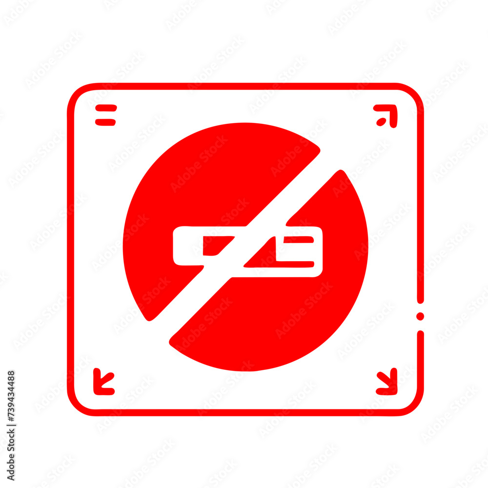 No Smoking Icon: Promoting a Smoke-Free Environment No Smoking Icon: Promoting a Smoke-Free Environment