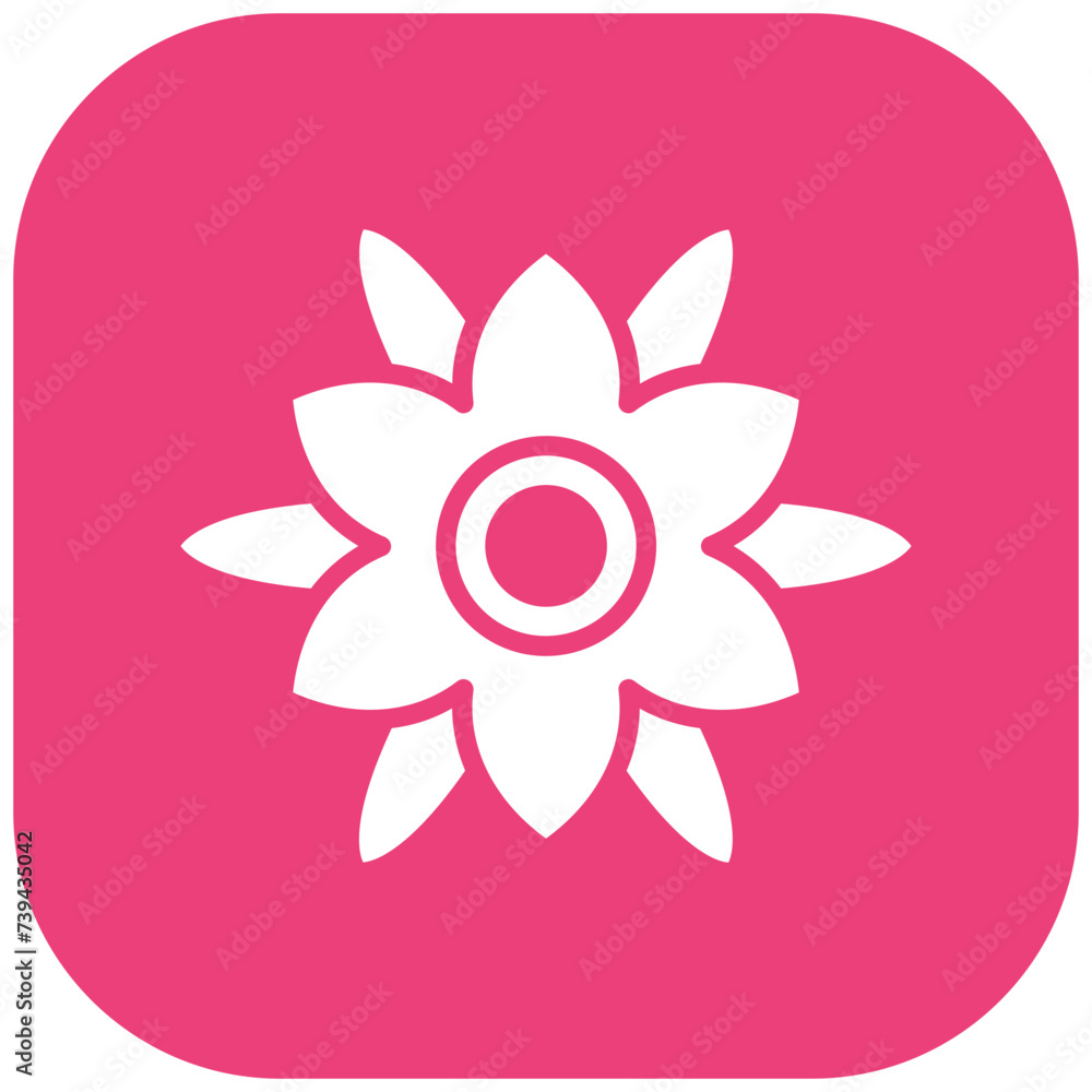 Fototapeta premium Strawberry Blossoms Icon