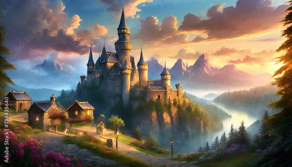 Fototapeta premium fairytale cartoon