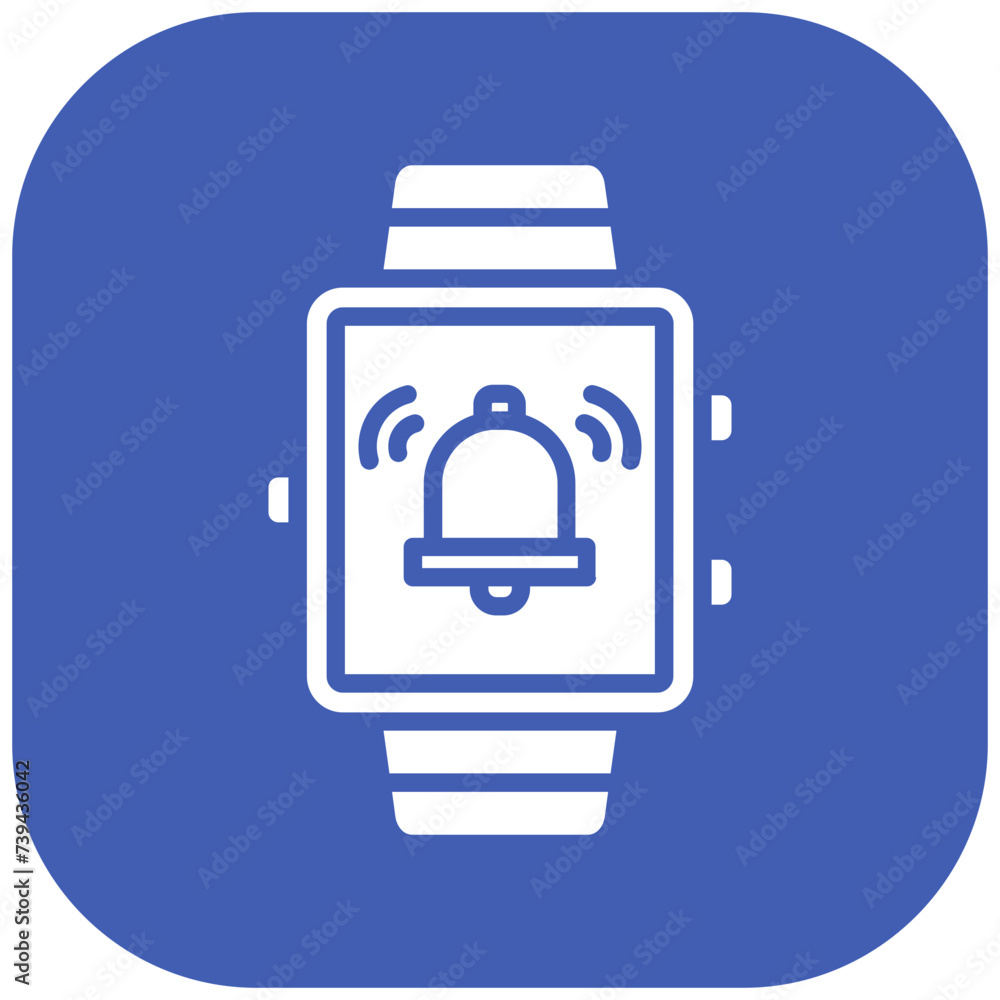 Smartwatch Alarm Icon Smartwatch Alarm Icon