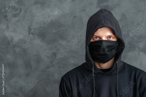 person wearing mask