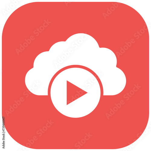 Cloud Video Icon