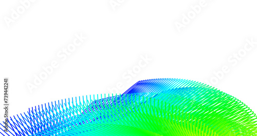 abstrac background with rainbow line vector