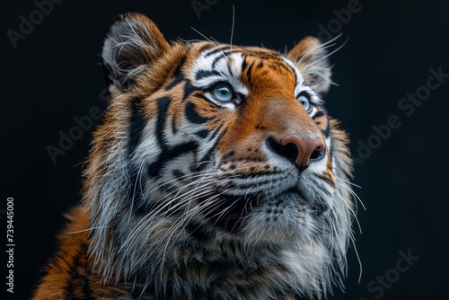 close up of a tiger