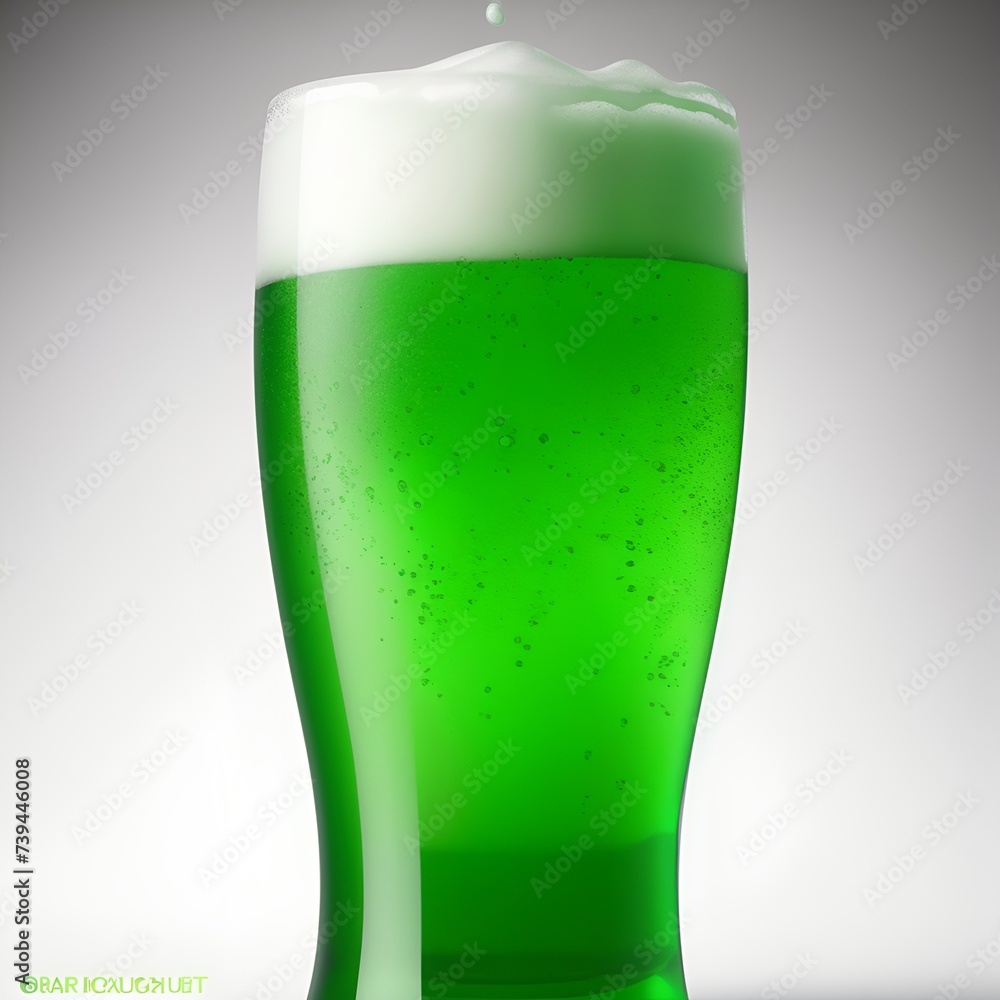 Green beer for St. Patrick's Day on a transparent background Green beer for St. Patrick's Day on a transparent background