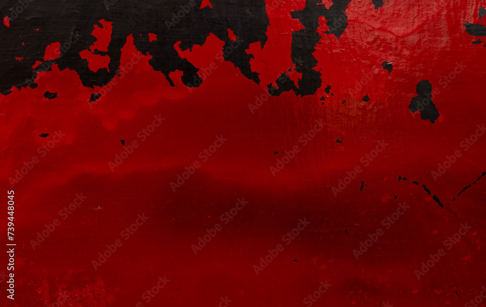 Rusted steel and red peeling paint,Peeling paint on metal wall.Red ...