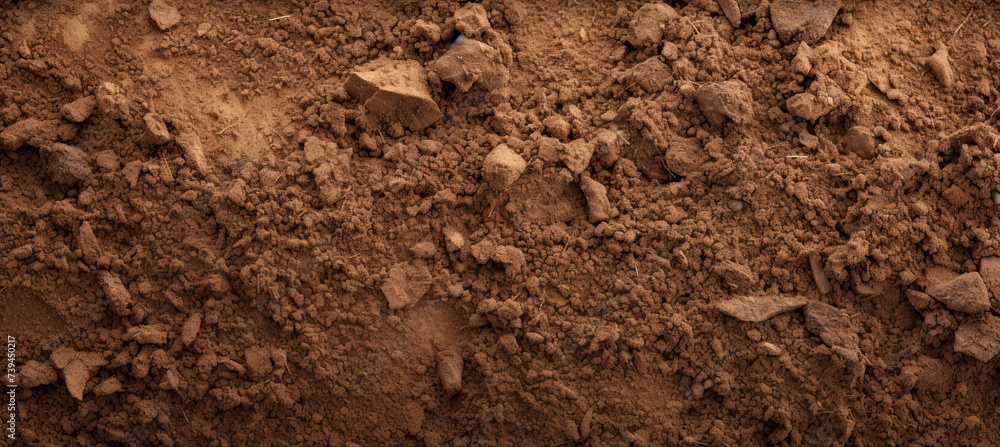 Dirt Brown ground surface texture background