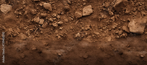 Dirt Brown ground surface texture background