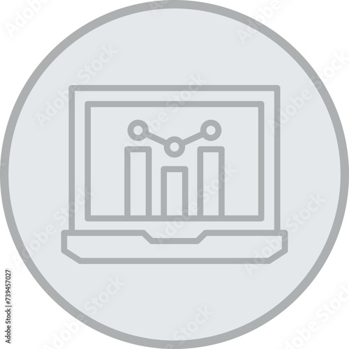 Traffic Grey Line Circle Icon