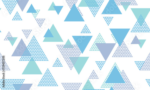 Triangle shapes seamless pattern vector design.