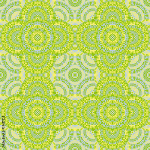 Floor tile seamless pattern vector geometric design.