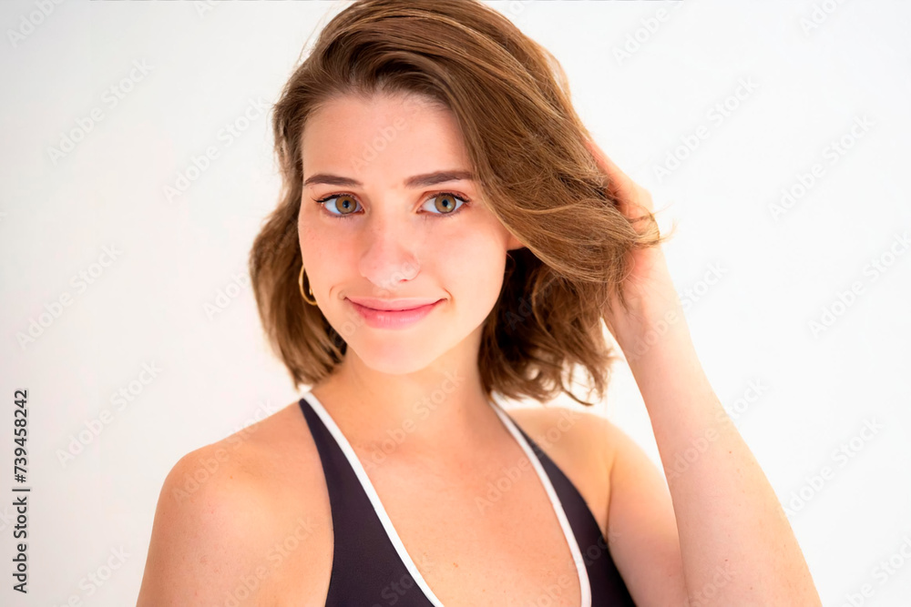 Elegant Woman in Thoughtful Pose Elegant Woman in Thoughtful Pose