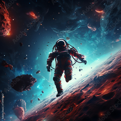 Astronaut im Weltraum