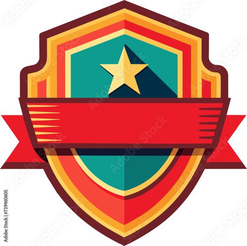 Vector elements for military, army patches, badge with stars vector illustration isolated on white background for logo, clipart and t-shirt graphic