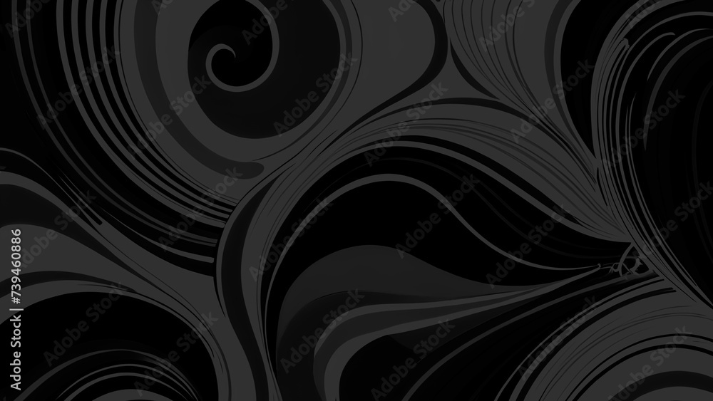 Black Wave abstract wallpaper. Dark background for any kind of graphic design work, Black sleek and dynamic design, deep black evokes a sense of mystery and sophistication, Dark abstract Wallpaper Black Wave abstract wallpaper. Dark background for any kind of graphic design work, Black sleek and dynamic design, deep black evokes a sense of mystery and sophistication, Dark abstract Wallpaper