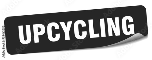 upcycling sticker. upcycling label