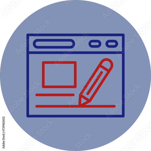 Design Line Two Circle Icon