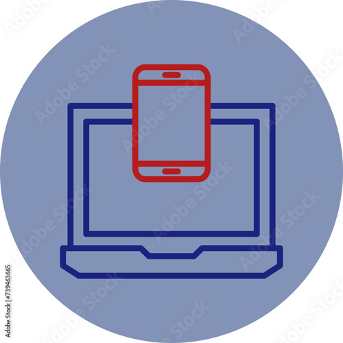 Responsive Line Two Circle Icon