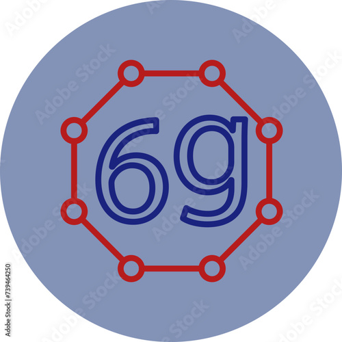 6g Line Two Circle Icon