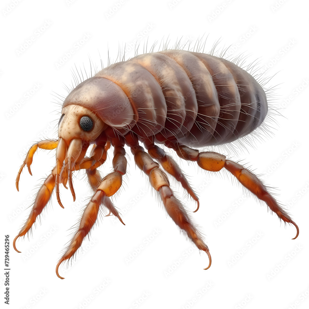 Isolated Flea Insect on a Transparent background Isolated Flea Insect on a Transparent background