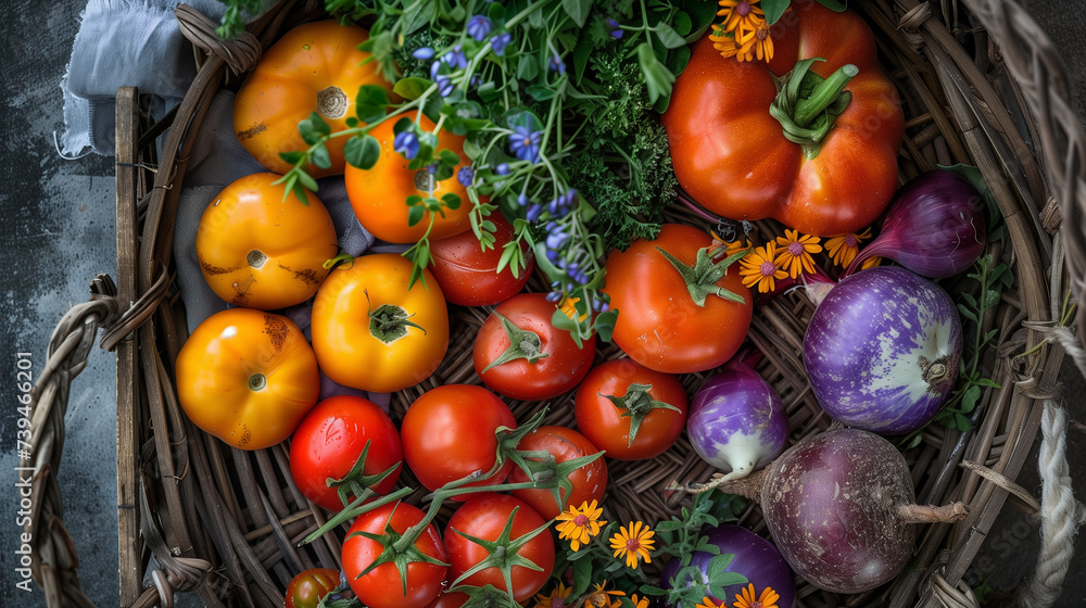 Vegetables from the organic garden, ai generative Vegetables from the organic garden, ai generative