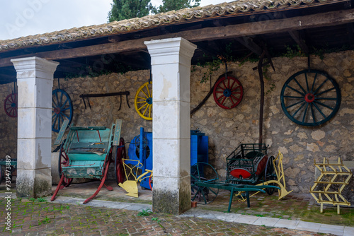 Danilia village the picturesque park-museum Bouas village is located ,Corfu,Greece photo