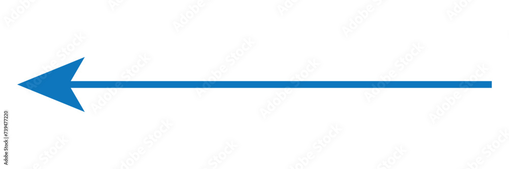 Long, oblong right arrow, cursor, pointer element, shape vector graphic Long, oblong right arrow, cursor, pointer element, shape vector graphic