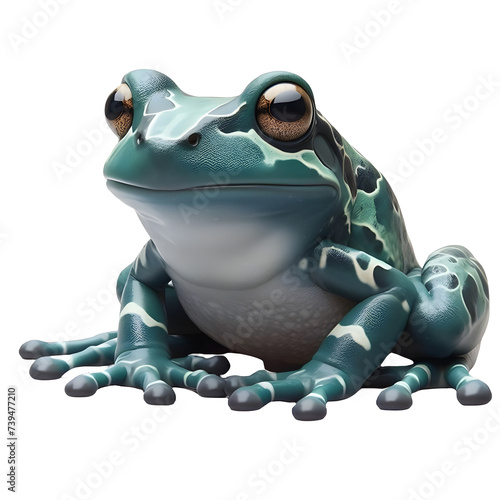 Isolated Shovelnose Frog Amphibian on a Transparent background photo