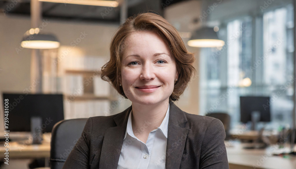 Portrait of a smiling middle-aged businesswoman Portrait of a smiling middle-aged businesswoman