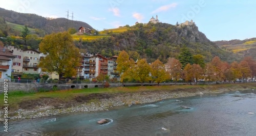 Fototapeta Naklejka Na Ścianę i Meble -  Autumn in the mountain village. Europe, Italy, South Tirol. 