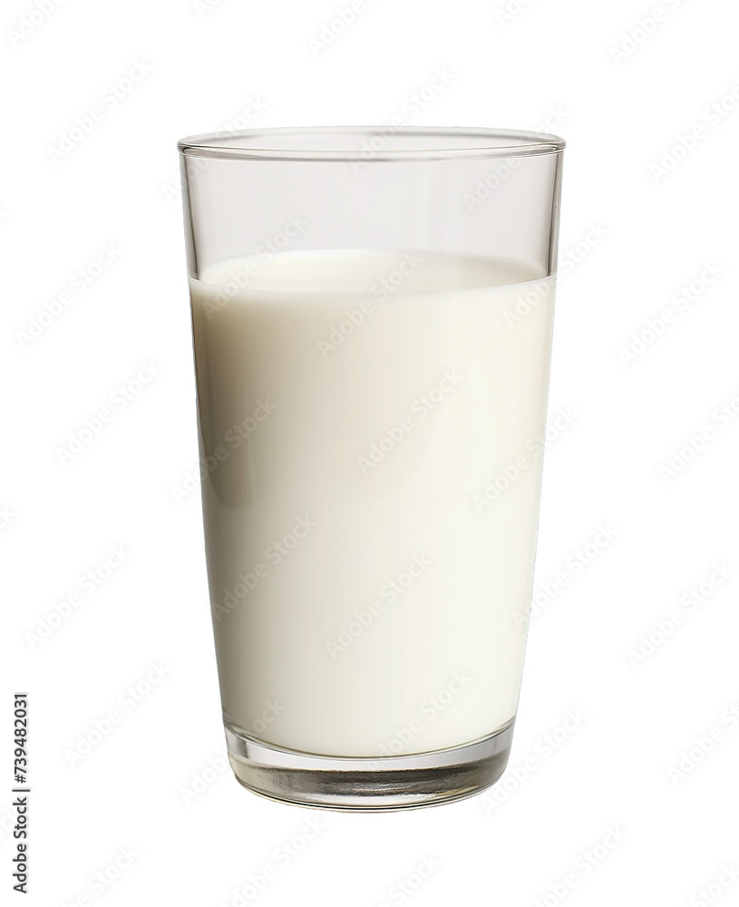 Glass of Milk on Isolated Transparent Background: PNG Glass of Milk on Isolated Transparent Background: PNG