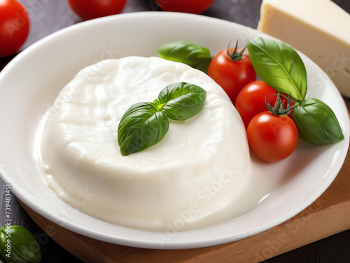 Indulgent Mozzarella and Cream Cheese Blend with Tomatoes and Basil