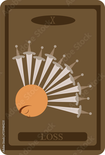 Deck of Tarot cards in vintage style. Vintage maps. Unusual characters. Magic predictions of the future.