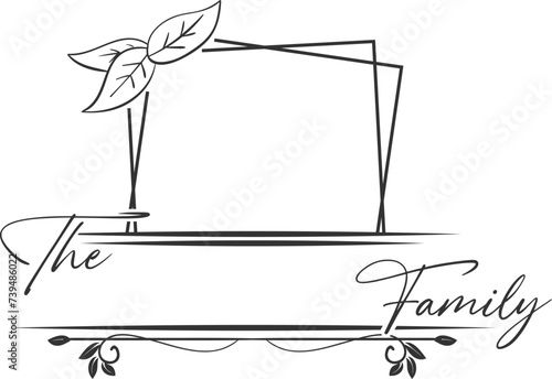 Family Monogram Illustration