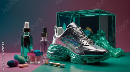 colorful neonic shoes