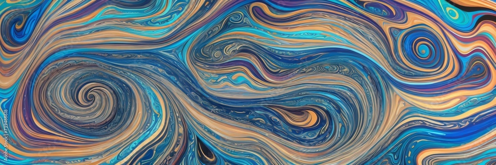 Abstract psychedelic background with creative wave design, wavy illustration with layered texture, modern psychic liquid art graphic for print or web purpose - Generative ai Abstract psychedelic background with creative wave design, wavy illustration with layered texture, modern psychic liquid art graphic for print or web purpose - Generative ai