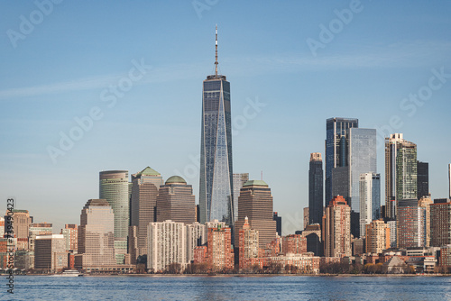 Skyline of lower Manhattan  New York