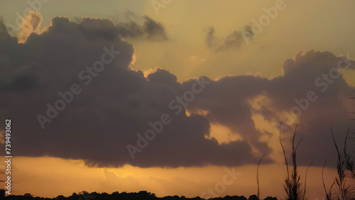 Dramatic clouds with sun rays, photo at Praia da Pipa - Rio Grande do Norte, BrazilDramatic clouds with sun rays, photo at Praia da Pipa - Rio Grande do Norte, Brazil