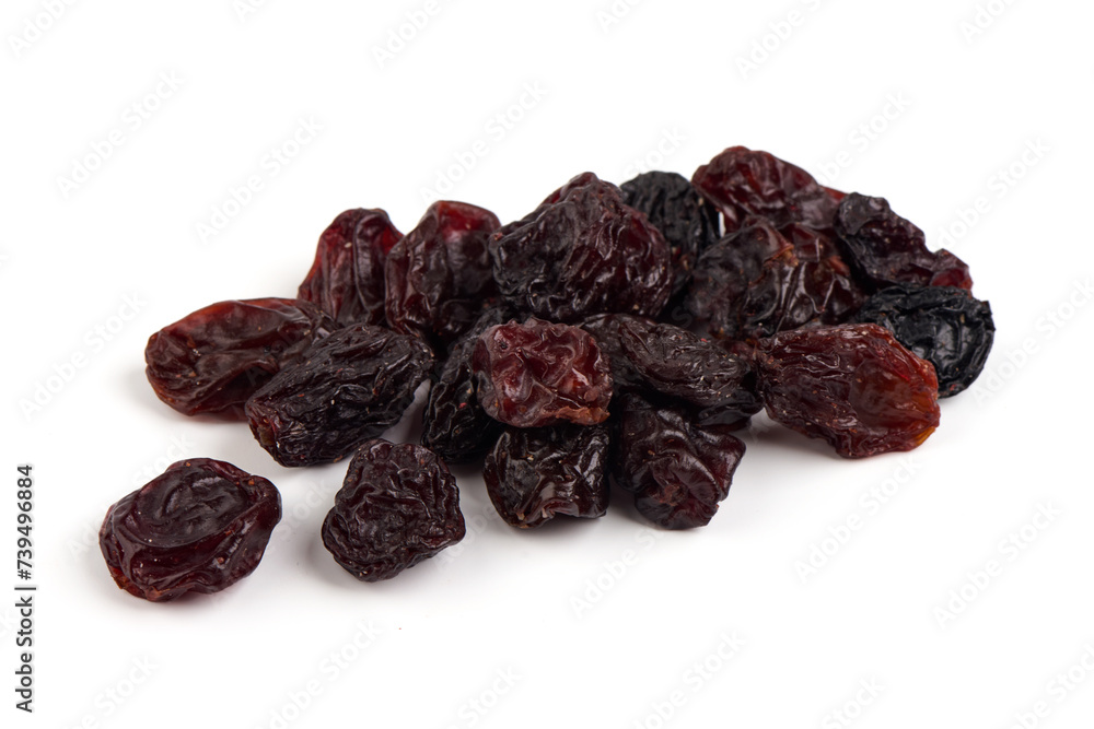 Close-up Raisins isolated on white background. Close-up Raisins isolated on white background.
