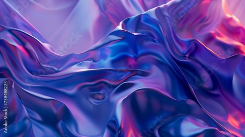 a futuristic photorealstic cover for a pitch deck sybolising conversations in shades of blue and purple abstract design minimalisit illustrator realistic detail soft fluid