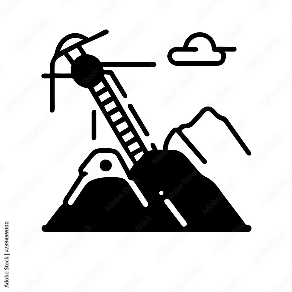 Mining Industry Icon: Representing the Vitality of the Mining Sector ...