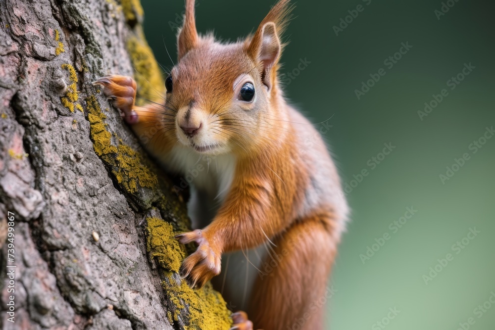 red squirrel on a branch red squirrel on a branch