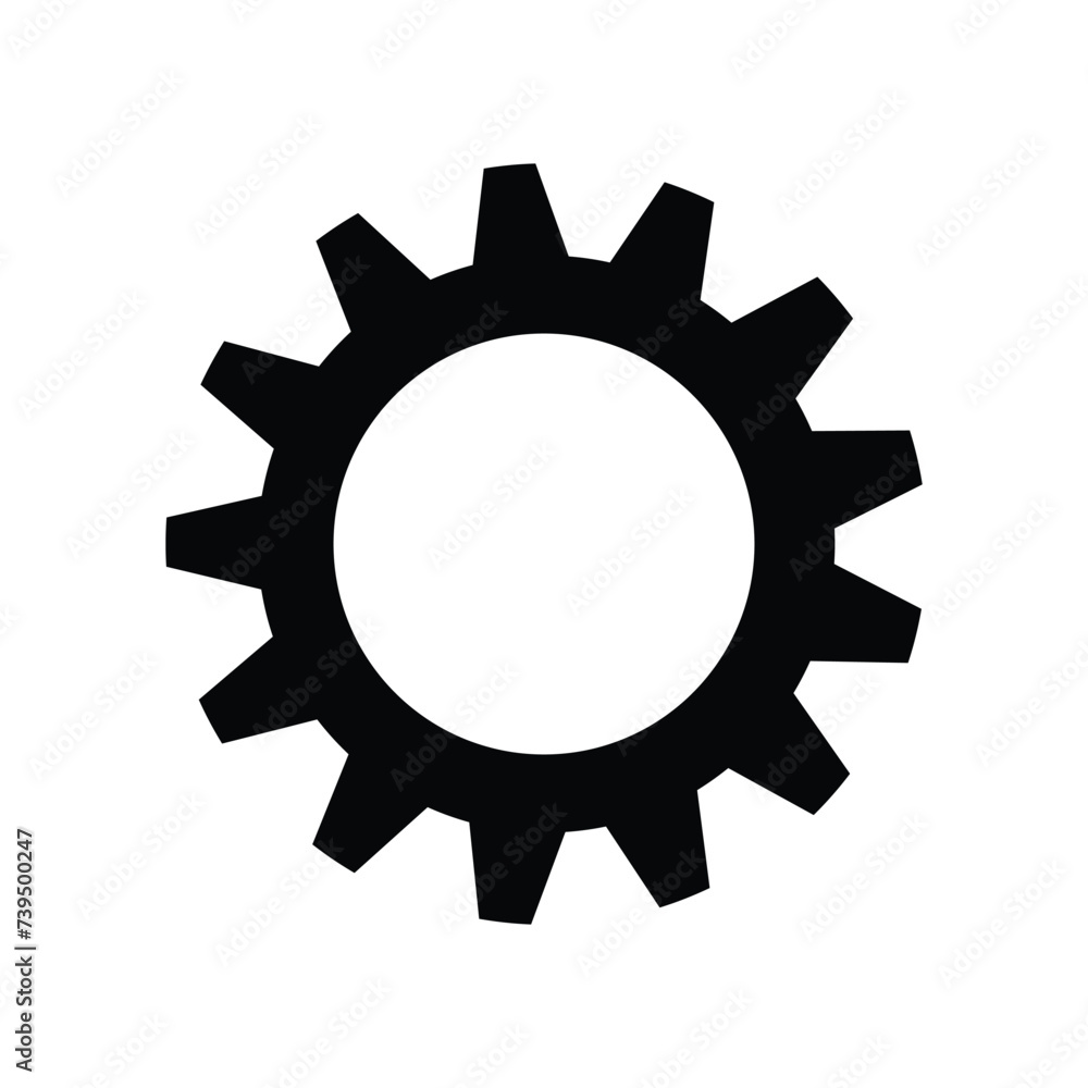 Gear vector icon isolated,cogs,Settings with flat style EPS 10