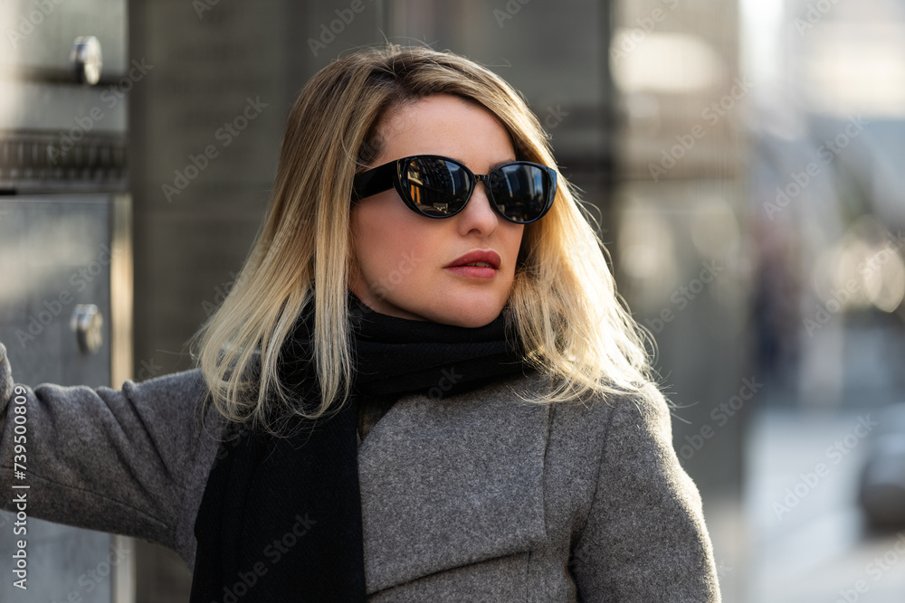 Women on the street in Paris. Women on the street in Paris.