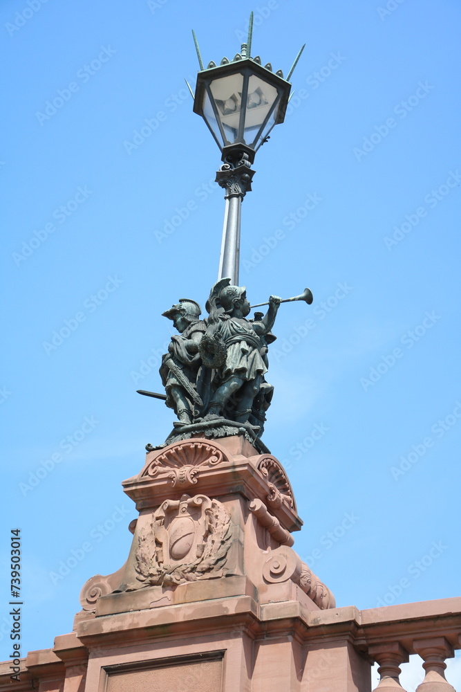 Statue of the Moltke Bridge in Berlin, Germany